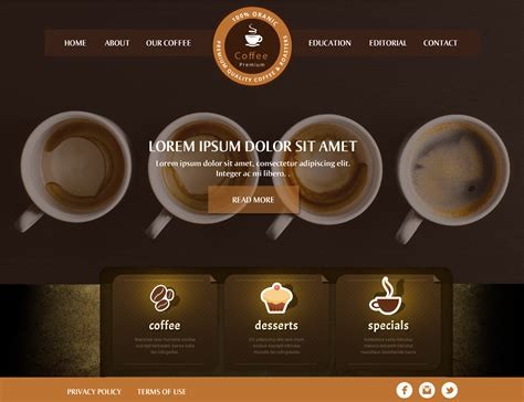 Coffee Shop Portfolio Banner